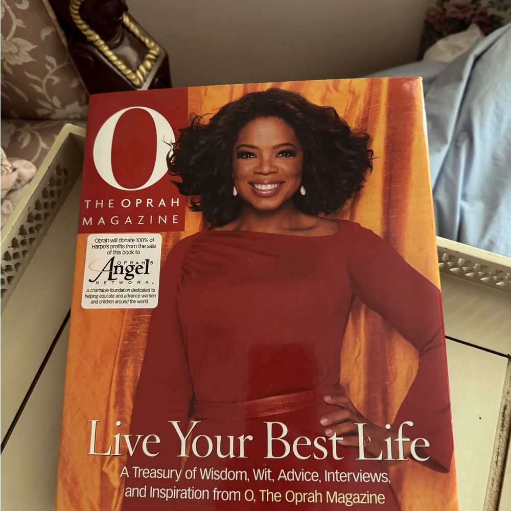 O, The Oprah book - Live Your Best Life hardcover book. Like new